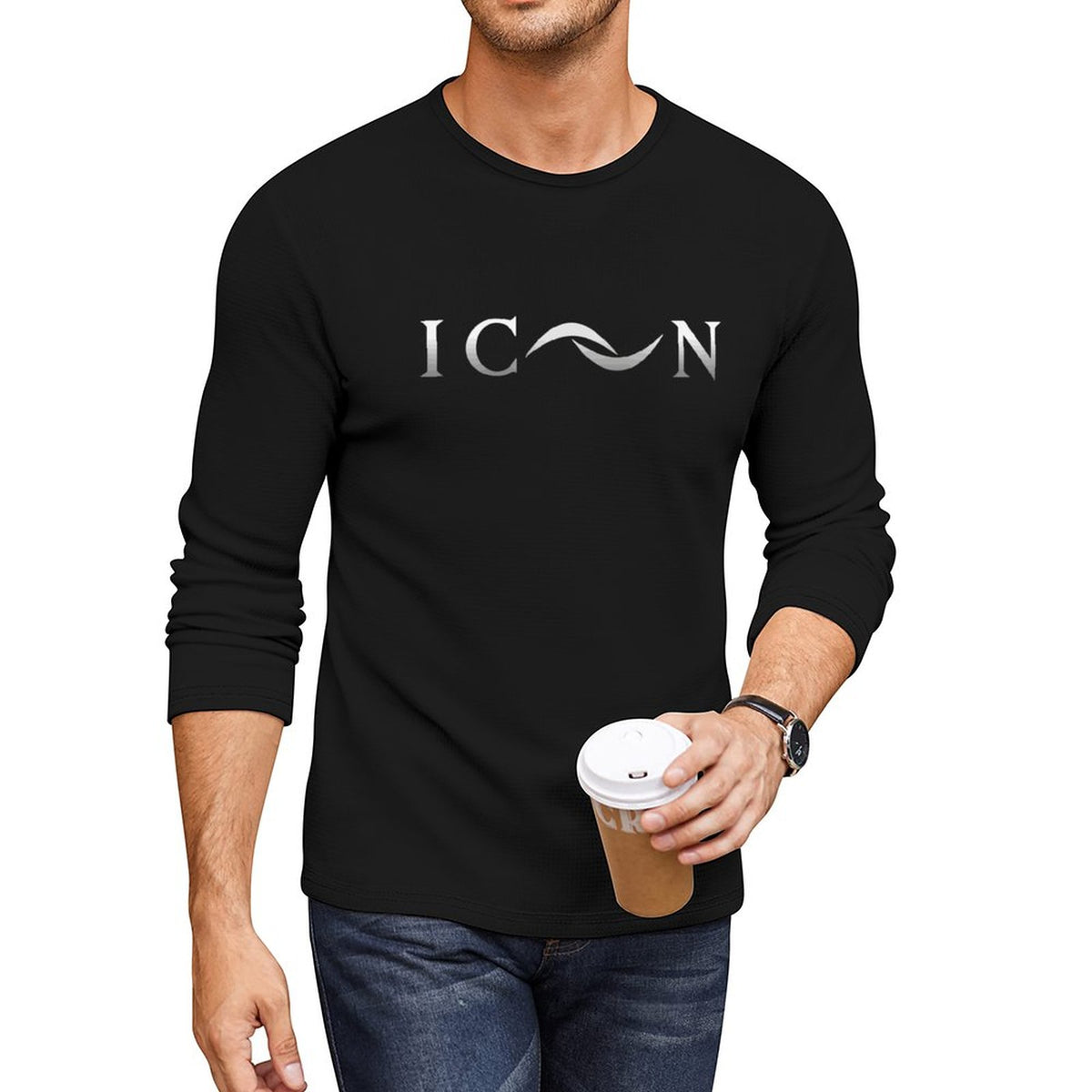 Icon Men's Crewneck Long Sleeve T-shirt