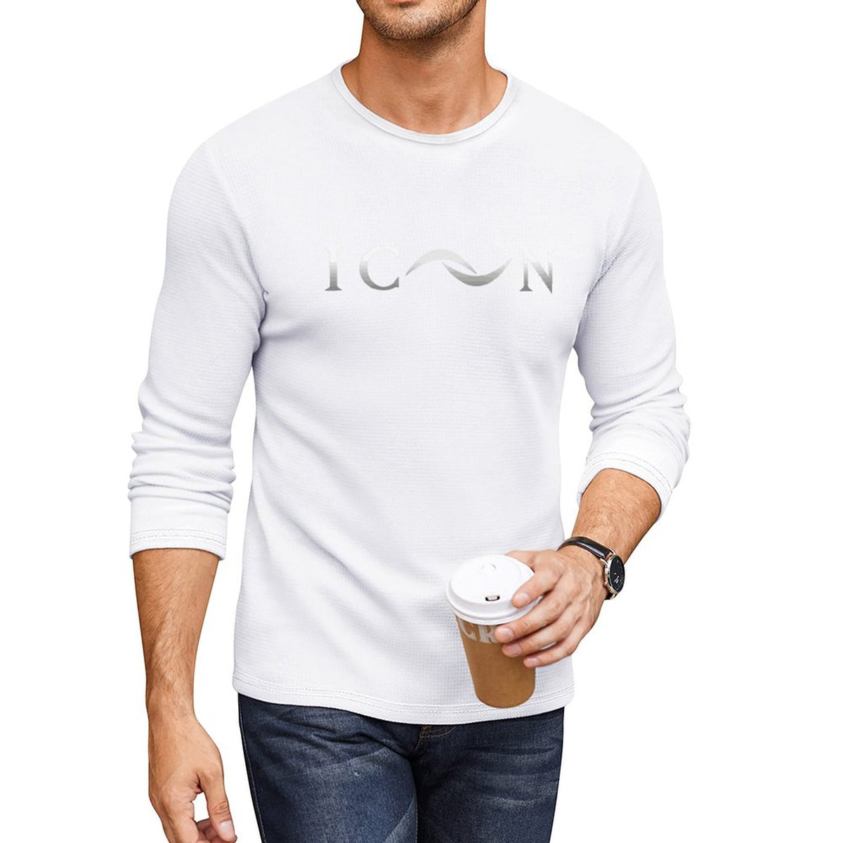 Icon Men's Crewneck Long Sleeve T-shirt