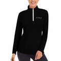 ICON Women's1/4 Zipper Long Sleeve Zip Gym Top