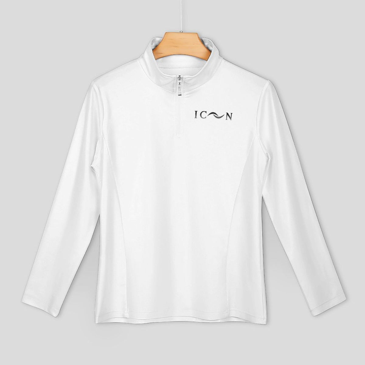 ICON Women's1/4 Zipper Long Sleeve Zip Gym Top