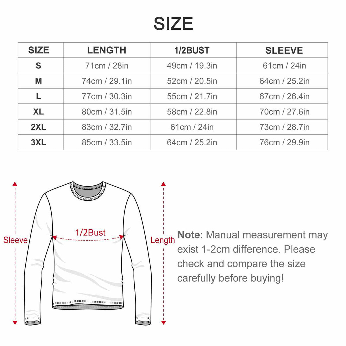 Icon Men's Crewneck Long Sleeve T-shirt